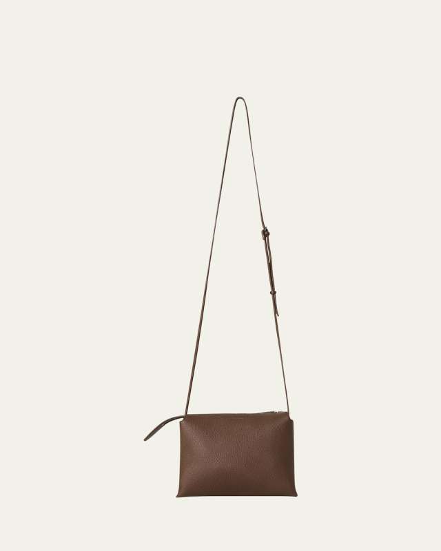 Nu Mini Twin Crossbody Bag in Grain Leather